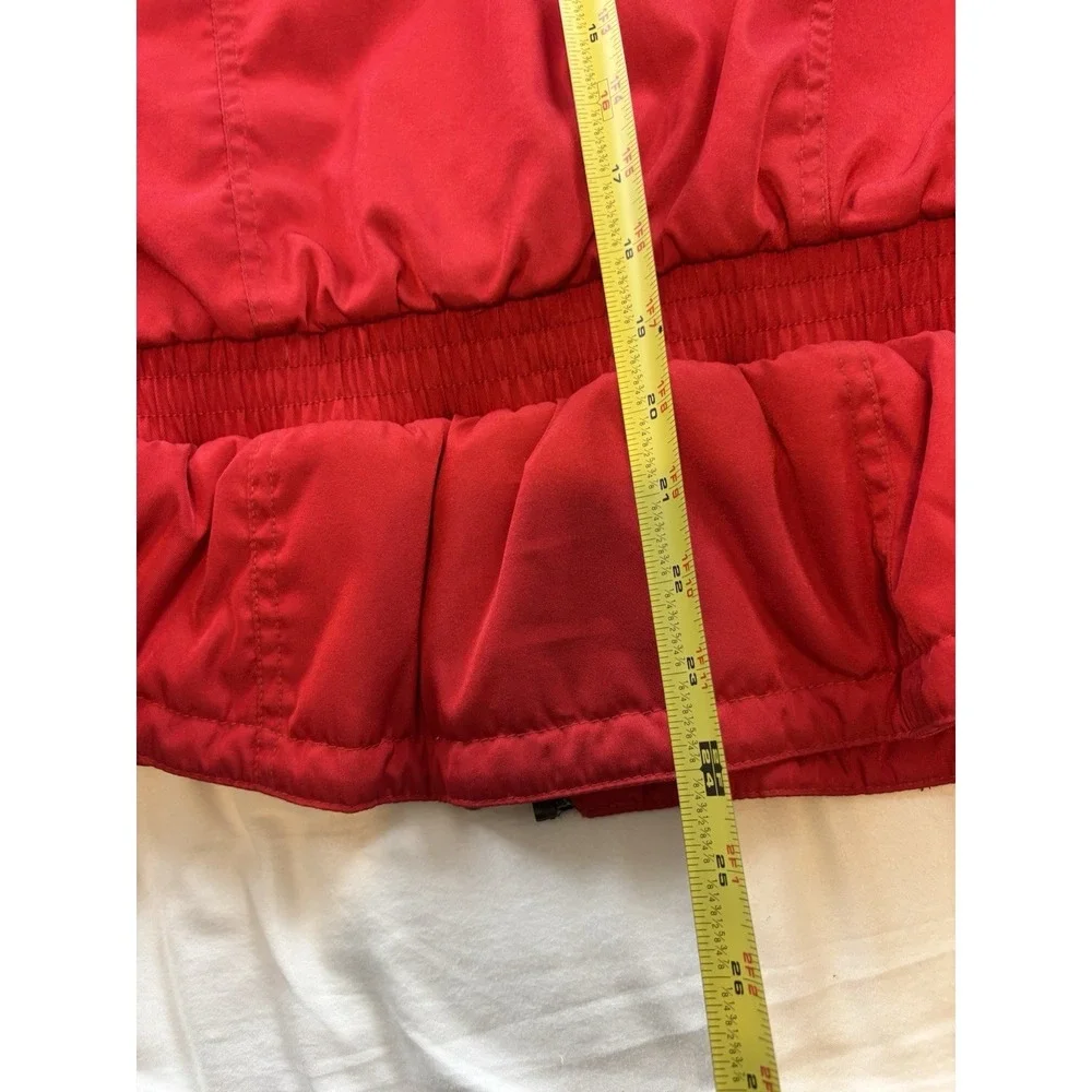 Spyder Picabo Ski Jacket Youth Unisex Size 18 Red White Black Full Zip‎ EUC